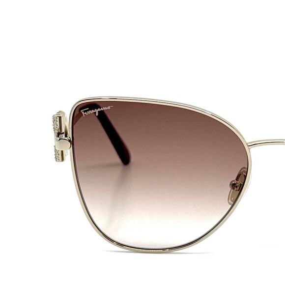 New, SALVATORE FERRAGAMO Sunglasses SF296SR 703 Authentic - Picture 4 of 12